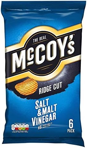 Ridge Cut Salt & Vinegar 27g x - 6 per pack