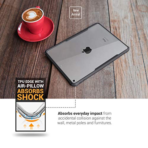 Tineeowl Ipad 9/8/7 (10.2-Inch, 2021/2020/2019 Model, 9Th / 8Th / 7Th Generation) Ultra Slim Clear Case, Flexible Tpu, Lightweight, Thin (Black) #TOP3