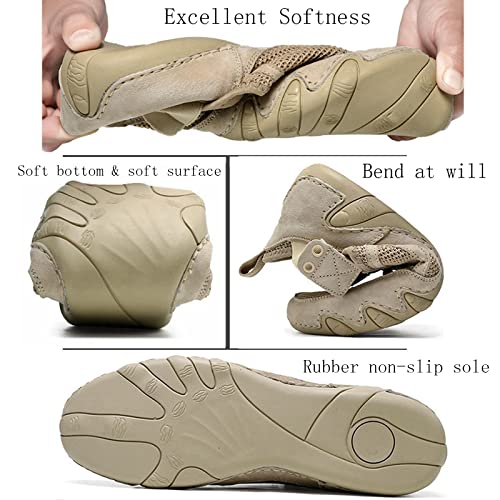 Mens Leather Mesh Loafers 2022 Italian Hand Sewn Breathable Moccasin Soft Sole Soft Surface Slip On Sneakers3