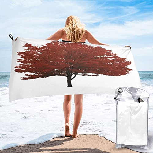 Serviette de plage en microfibre super absorbante et séchage rapide Red Tree - 2