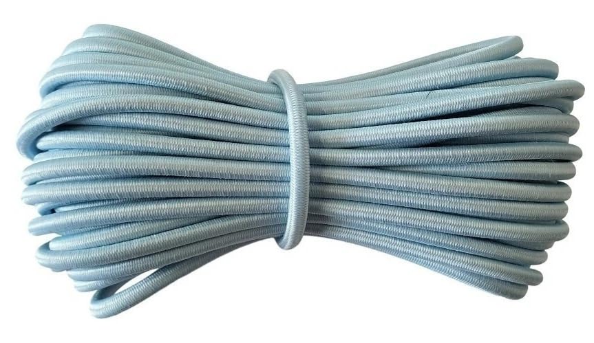 Round Elastic Cord - 4 mm diameter - Baby Blue - 30 metres โ image 1