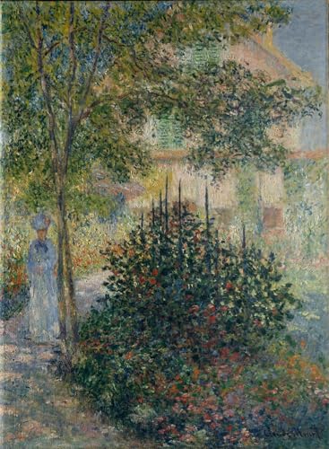 Peinture Monet Camille au jardin grand format cadeau idéal art