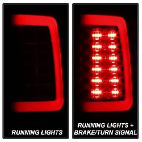 Spyder Auto 5084033 Dodge Ram 1500 09-18/Ram 2500/3500 10-18 Light Bar Led Tail Lights - Incandescent Model Only (Not Compatible With Led Model) - Black Smoke #TOP3