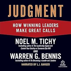 Judgment Audiolibro Por Noel Tichy, Warren Bennis arte de portada