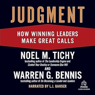 Judgment Audiolibro Por Noel Tichy, Warren Bennis arte de portada