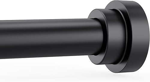 Barra de cortina de ducha, 31 a 40 pulgadas, no se oxida, antideslizante, ajustable, barra de cortina de tensión, sin necesidad de taladrar, para