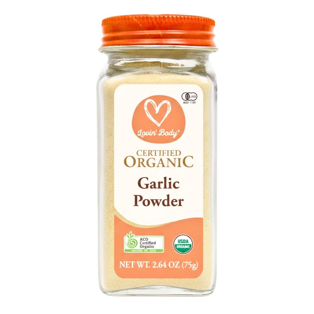 Lovin’ Body ラヴィンボディ オーガニックガーリックパウダー 75g 有機ガーリックパウダー Organic Garlic Powder