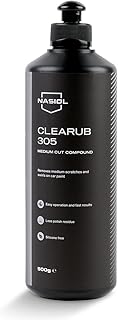 Nasiol CleaRub 305 Silicon Free Scratch Remover Heavy Cut Compound Polish, Rubbing Compound for Car Scratches, Polishing Compound, Car Detailing, Compound Car Scratch, 16 Fl oz.