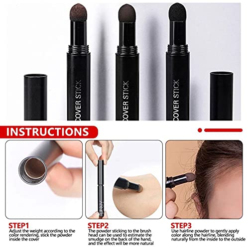 Ropalia Hairline Concealer Pen Control Hair Root Edge Blackening Instantly Cover Up Grey White Hair Natural Herb Hair Dye Pen #TOP4
