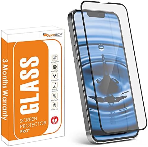 Lamicall Professional Screen Protector For IPhone 14/13/ 13 Pro [6.1 Inch] [Military Grade] Tempered Glass Film [Ultra HD][Anti Fingerprint][Full Screen Protection][Quick Install Tool], 9H/ 2 Pack