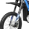 HAPPYRUN G300 Pro Electric Dirt Bike for Adults, 72V 30Ah Battery, 6500W Motor, 50 MPH Speed, 70 Mile Range, 350 Lbs Load Capacity, Hydraulic Brakes (Blue) #3