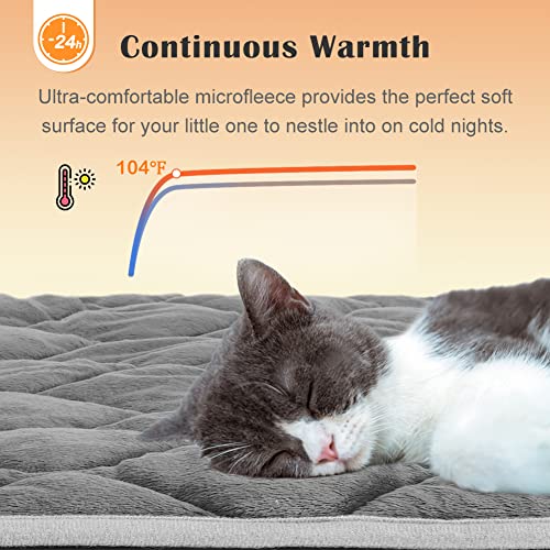 Uligota Self Heating Cat Mat Thermal Pet Bed Mat Self-Warming Pet Crate Pad #TOP2
