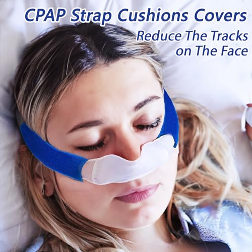 4-Pack CPAP Strap Covers - Breathable CPAP Pads for Most CPAP Headgear Straps Can Reduce the Tracks on the Face by CPAP Strap Cushions Pads Made of Soft Fabric — view 2