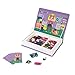 Janod - Magneti'Book Fille - Jeu Educatif Magnétique 46 Pièces - Apprentissage Motricité Fine et Imagination - dès 3 ans, J02718