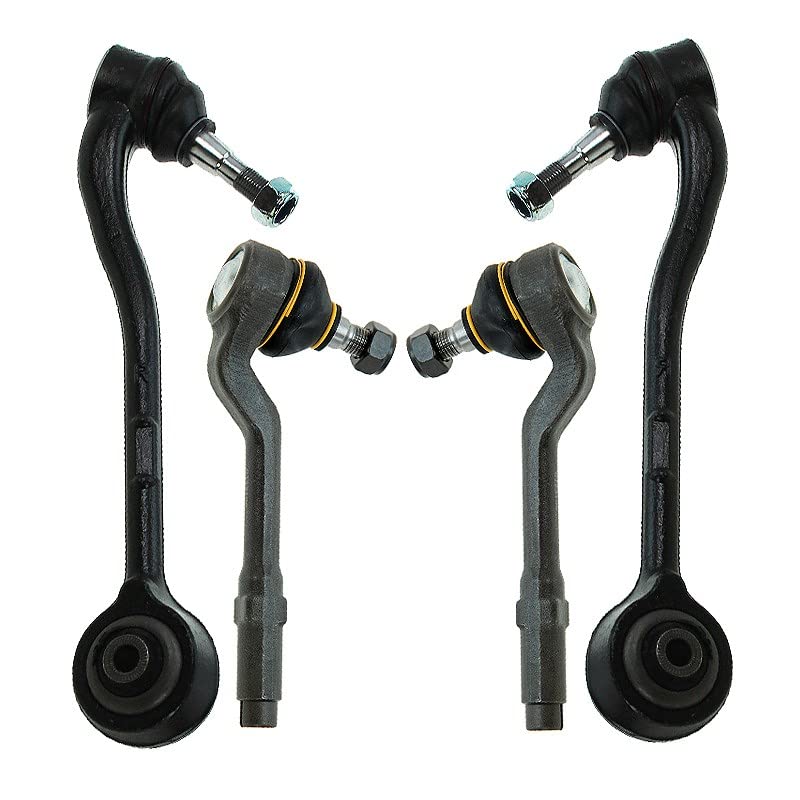 Compatible X5 E53 Acier Moulé BESTPRICE 2x Bras De Suspension Avant Supérieur, 2x Bras De Suspension Avant Inférieur, Y Compris Joint De Suspension Coussinet, 2x Barres Réparation Essieu Avant