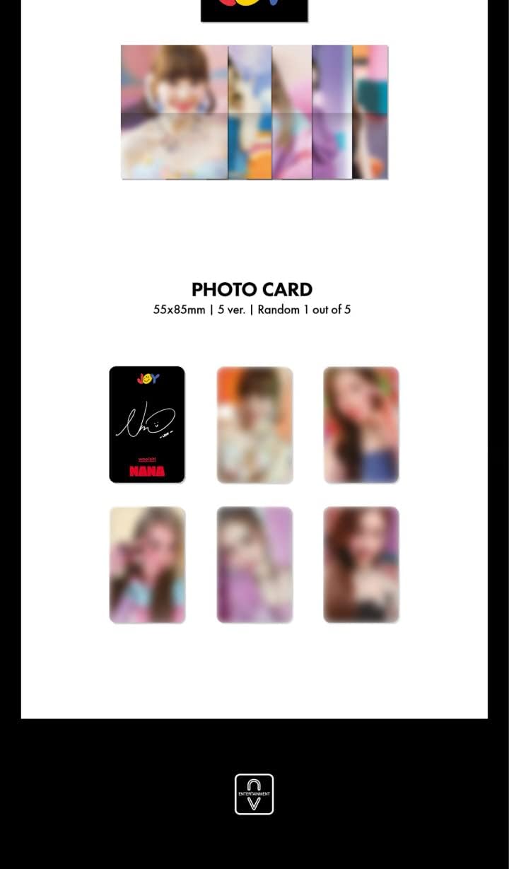 woo!ah! JOY 1st Mini Album Limited Jewel Case Version 5 Cover SET CD+12p PhotoBook+1p Folded Card+1p PhotoCard+Tracking Sealed