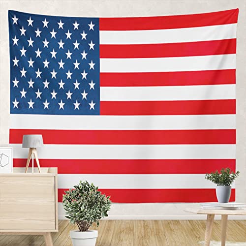 Wandteppich Die Flagge Der Vereinigten Staaten Von Amerika Tapisserie Für Schlafzimmer Waschbar Dekoration Picknickdecke, Für Party Dekor, Wohnheim, Schlafzimmer, 73x95cm