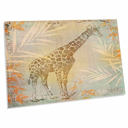 Alfombrilla de escritorio con ilustración de jirafa africana