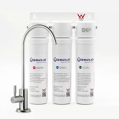 3-Stage Undersink Alkaline Water Filter System