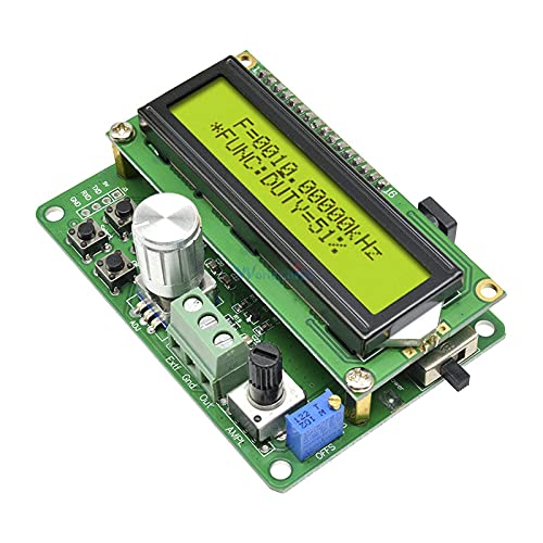 DDS Function Signal Generator Module LCD Display Sawtooth Triangle Wave Sine Square Sawtooth Wave with 50MHz Frequency FYE050