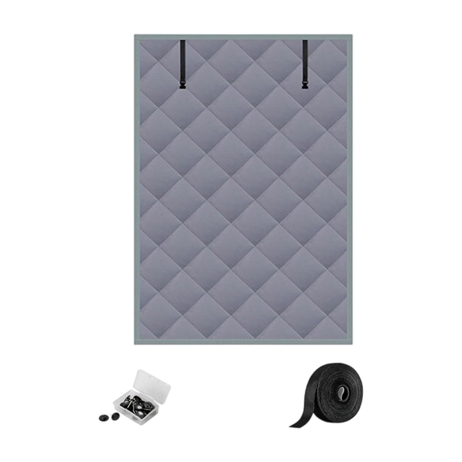 Oxford Fabric Curtain Set, Roll Up Design, Window Insulation Zipper Nails Included, Hot Winter Weather Use, Winter Thermal Insulated Curtain Set