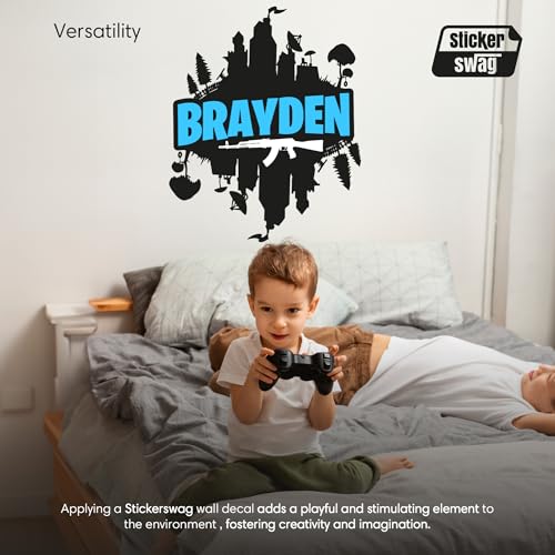 Vinilo decorativo gaming personalizado para pared miniatura 2