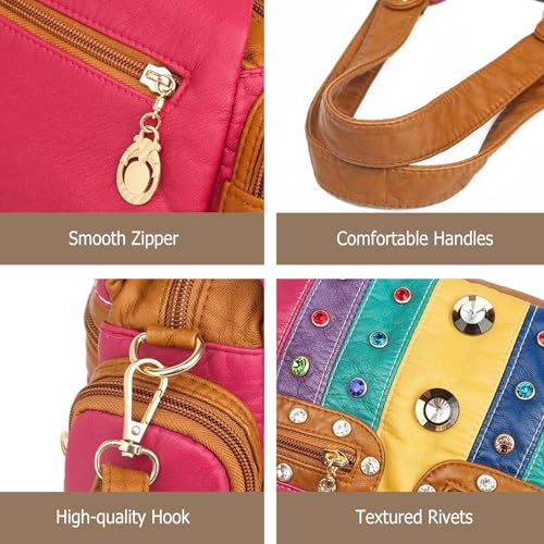 Bolso tote de moda para mujer en cuero sintético PU miniatura 4