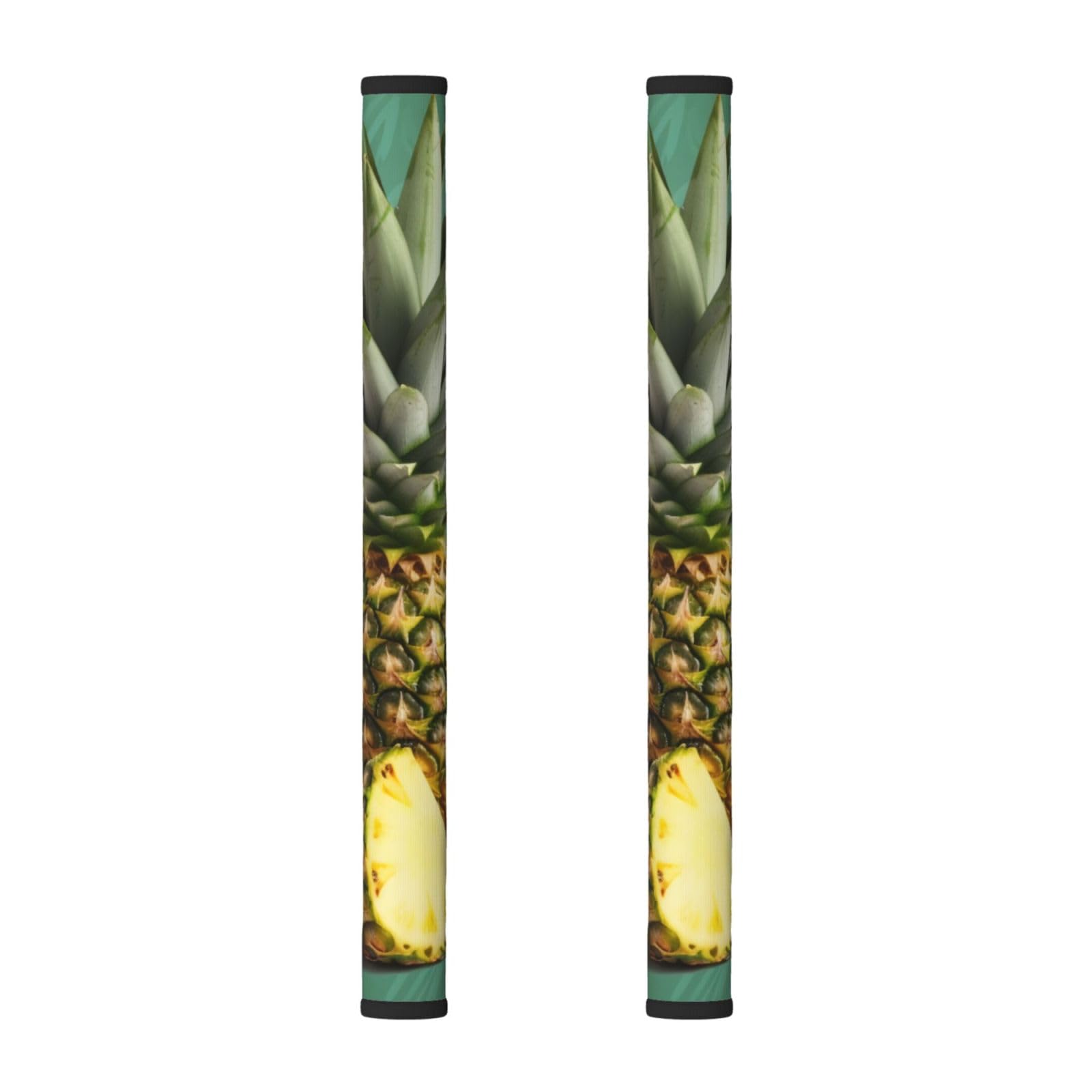 VGFJHNDF Refrigerator Door Handle Covers 2-Pack, Tropical Fruit Pineapple Printed Protect and Decorate for Fridge Ovens Dishwashers