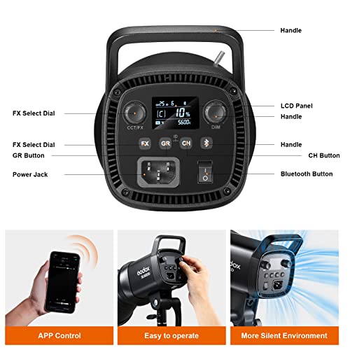 Image of Godox SL60IID LED Video Light 70Ws 5600K Version CRI 95+ Qa>90