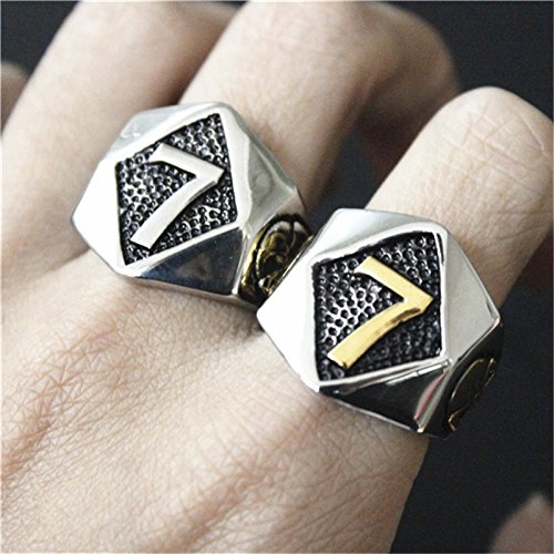 Image of Genuine Stainless Steel Ring Jewelry for Men Fashion Punk Biker Skull Rings