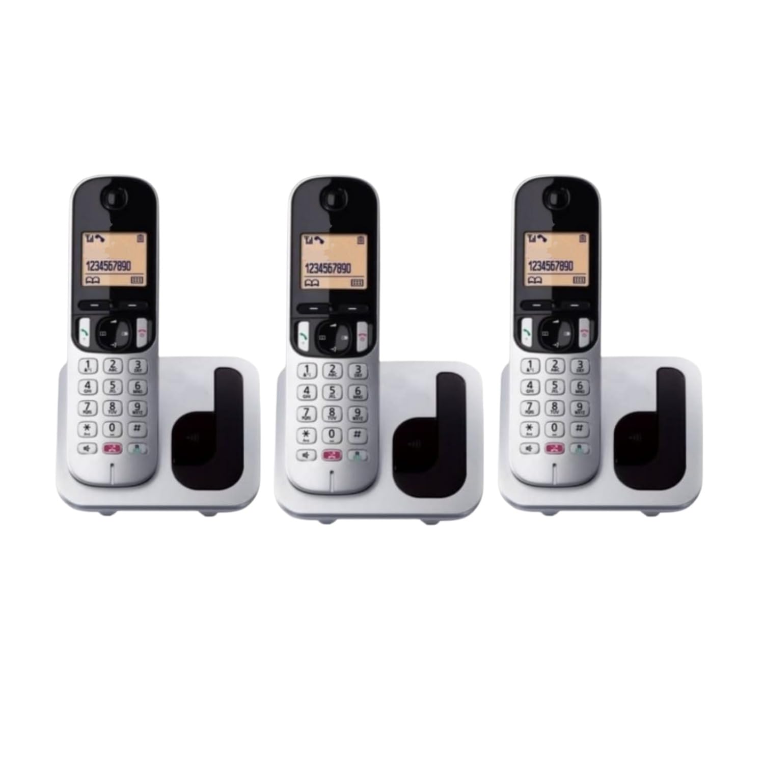 dee vee Easy Wireless intercom 3 Lines with Speaker Phone & Caller id Black-image-36