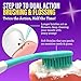 GuruNanda Floss Fusion Toothbrush with Dual Action Soft Flossing Bristles, Ultra-fine Tapered Bristles for Deeper Cleaning, BPA & PFAS-Free, (2 Count)