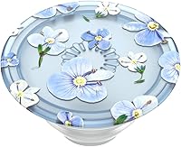 Vista 4 de PopSockets - Agarre para teléfono con soporte expandible, agarre adhesivo, campos azules translúcidos