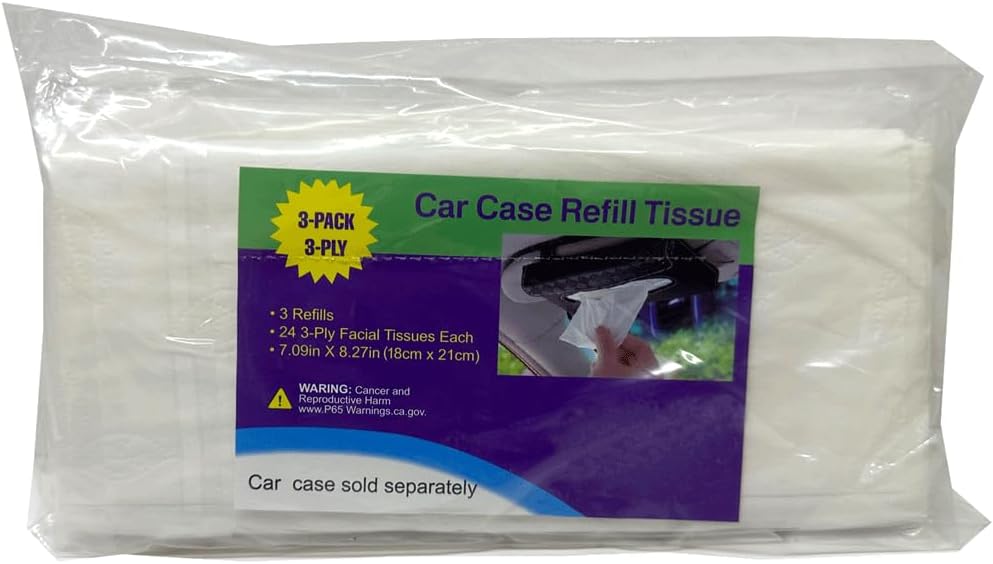 Car Case Refill Tissue Refills 3 Refills – 1 Bag image 2