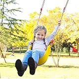 Cette balançoire est livrée avec des ceintures de connexion de 23 cm et 2 boucles de connexion, ce qui sera un cadeau supplémentaire