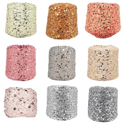 Fil à crocheter scintillant 140 m AJ136X pour couture