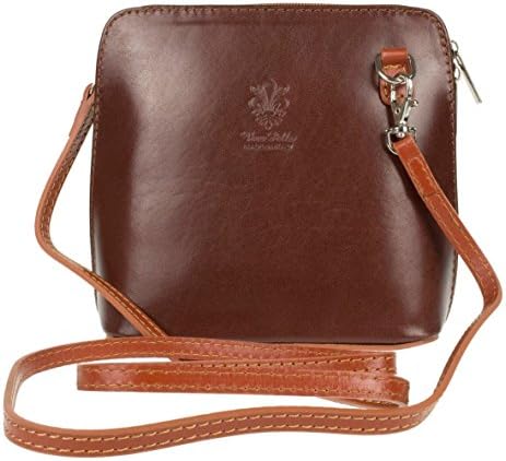 Craze London Genuine Vera Pelle Women Cross body Italian Leather Small Mini Shoulder Bag Handbag