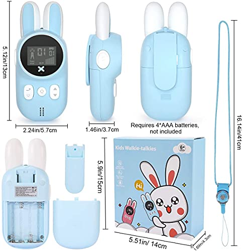Brinquedos para meninos e meninas de 3 a 12 anos, YUNSYE Walkie Talkies para crianças com 22 canais