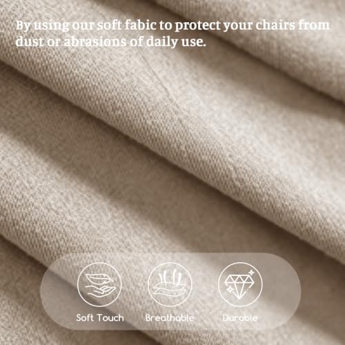 Image of FUANGUI Bar Stool Covers Set of 4, Waterproof Stretch Bar Stool Seat Covers | Washable Removable Bar Chair Covers with Backs Slipcovers, Bar Chair Covers Square for Kitchen Dining Room Cafe