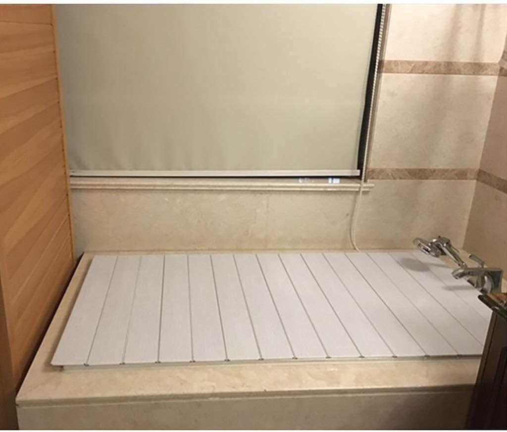 Bath Cover Bathtub Cover Anti-dust Dust Board Bathtub Insulation Cover PVC Foldable Bathtub Cover Bathtub Tray (Size : 801690.65cm) (70 * 169 * 0.65cm)