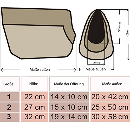 Hobbydog TORCWL3 Hundetasche Tragetasche Katzentasche mit Pfoten, Größe 32 x 30 x 50 cm, schwarz