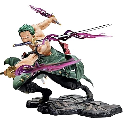 REYOK Roronoa Zoro Figure Collection,Piece Action Figures Anime Figure Model,16cm Figure Minis Collectible Figurine Statue Living Room and Bedroom Decorations Gifts for Relatives and Friends Cover