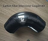 LaiYi International 90 Degree OD:4inch Carbon Fiber Intercooler Coupler Turbo Intake Radiator Elbow Hose （no logo)