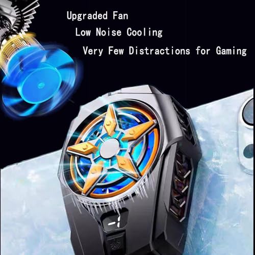 Image of BKN SL-09 Fast Ultra Cooling Mobile AC Fan Magnetic Radiator | Mobile Cooler USB Powered Fan Cooling Radiator Game Cooler -3 degree for Mobile Phone Gaming, Live Streaming