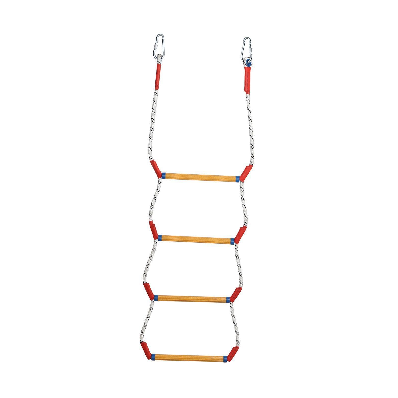 Sichere, leichte Bootsleiter aus Seil für Schlauchboote mit einfach zu bedienenden Sprossen für ein komfortables Einsteigen. Geeignet für Pontonboote, Angelboote und, Vier Reifen, 30 x 25 cm
