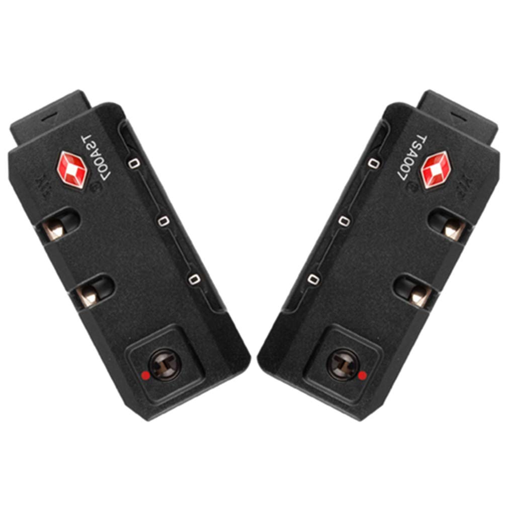 Mnuvxzaewf Black Combination Lock,Travel, Set Of A Pair S025# Password Lock Replacement Suitcases/Luggage For Suitcase Pull Rod