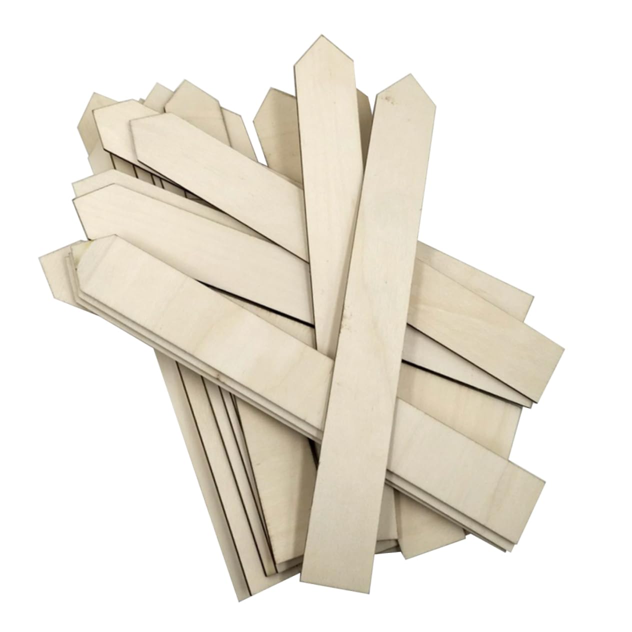 UKCOCO 100pièce Étiquettes De Jardin Bois Longues Piquets Durables Pour Plantes Conteneurs Et Plein Champ Marqueurs Rustiques Pour Potager Et Semis
