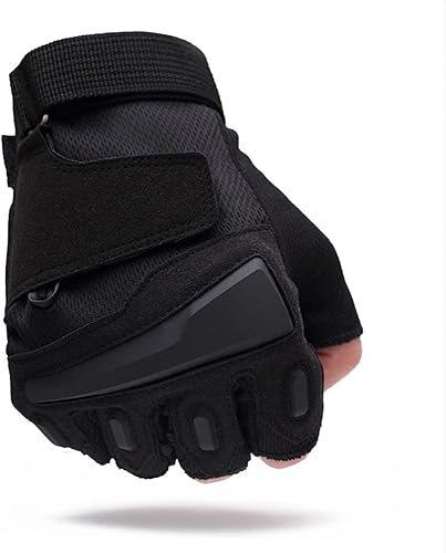 Guantes de entrenamiento transpirables sin dedos para hombre, tácticos, combate, tiro, motocicleta, levantamiento de pesas
