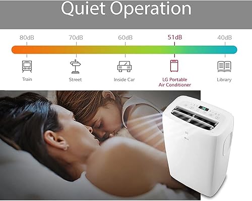 Miniatura 3 de LG Aire acondicionado portátil de 6,000 BTU (DOE) / 8,000 BTU (ASHRAE), enfría 250 pies cuadrados (tamaño de habitación de 10 x 25 pies),