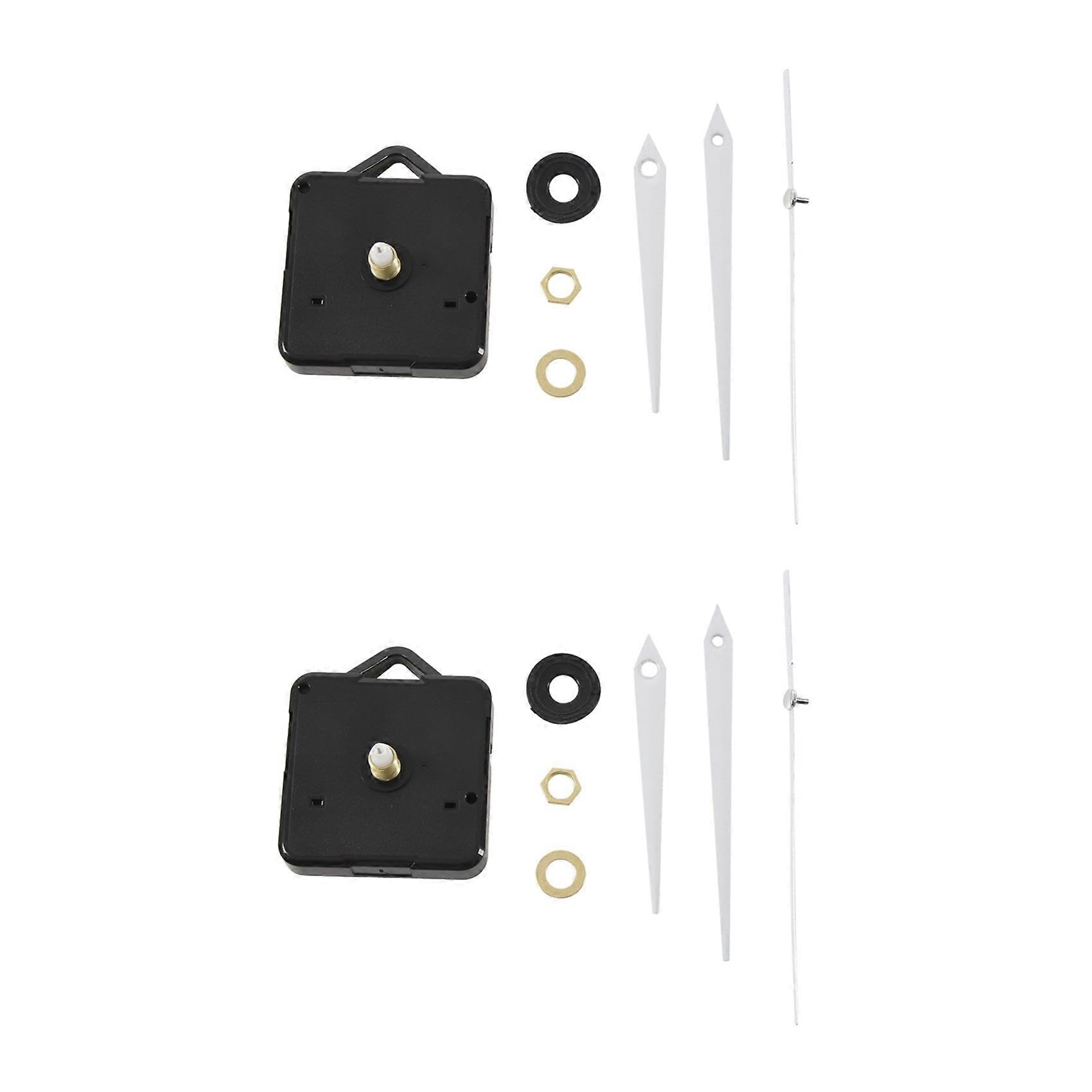 JOYHAPPST Quartz Clock Movement Mechanism DIY Repair Parts + White Hands